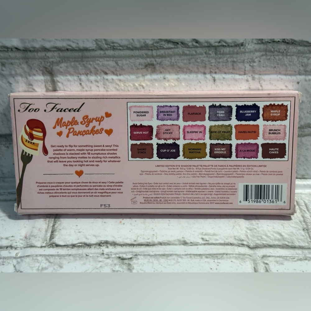 Too Faced Maple Syrup Pancakes Eyeshadow Palette - Picture 2 of 6